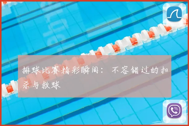排球比赛精彩瞬间：不容错过的扣杀与救球